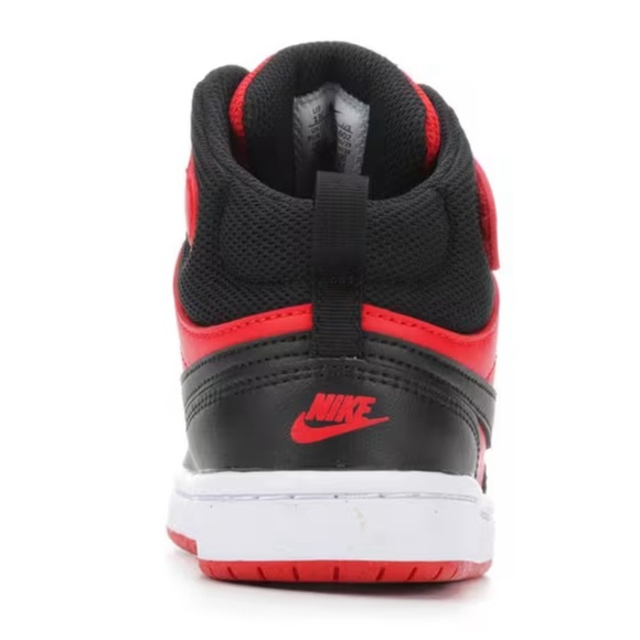 Nike Kids' Court Borough Mid 2 - Red and Black, Size 2Y, Unisex- worn once! - Picture 6 of 16